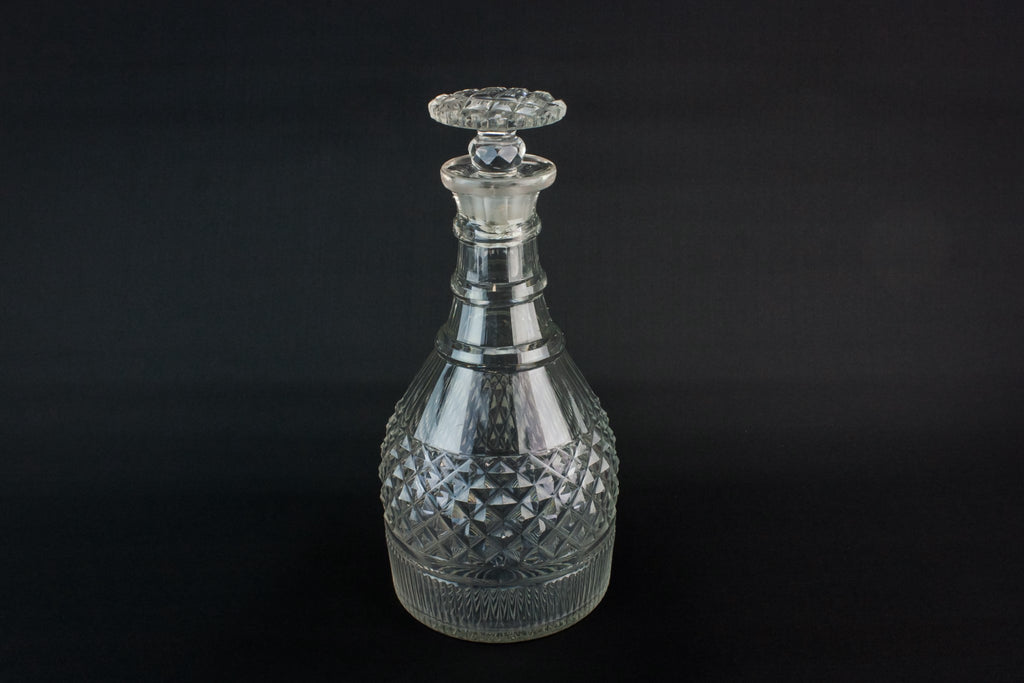Georgian cut glass decanter
