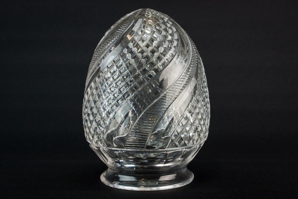 Cut glass lamp shade