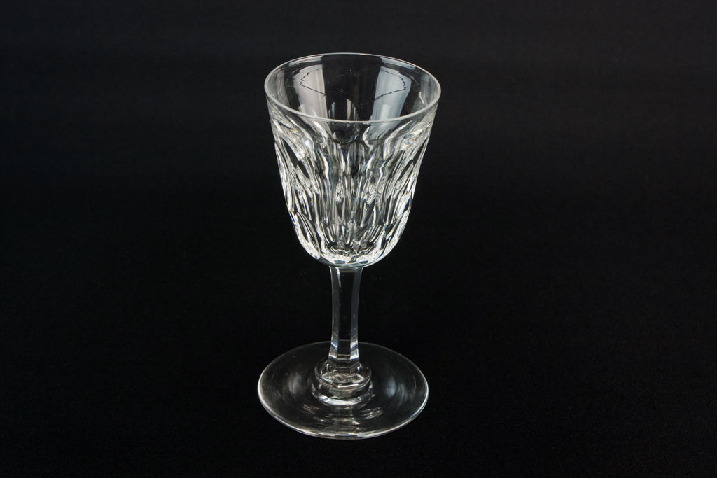 2 crystal port glasses