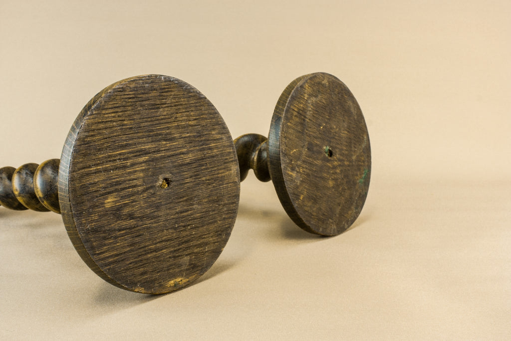2 barley twist candlesticks