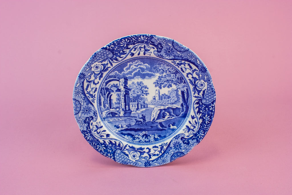 2 retro pottery plates