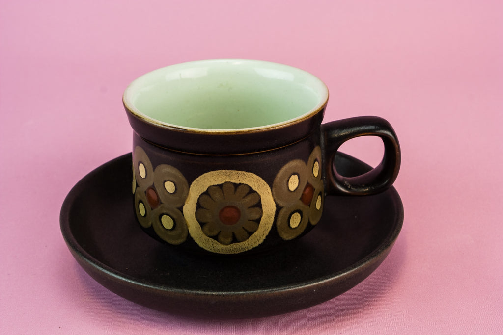 Pottery coffee set for five