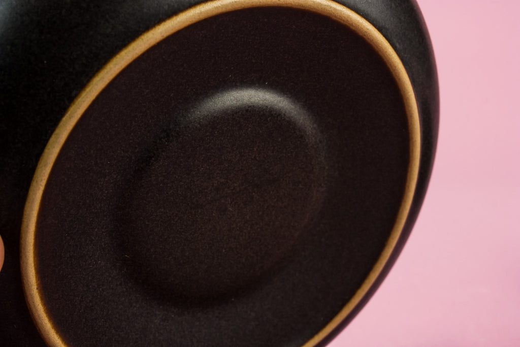 Pottery coffee set for five