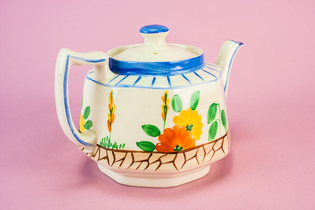 Art Deco colourful teapot