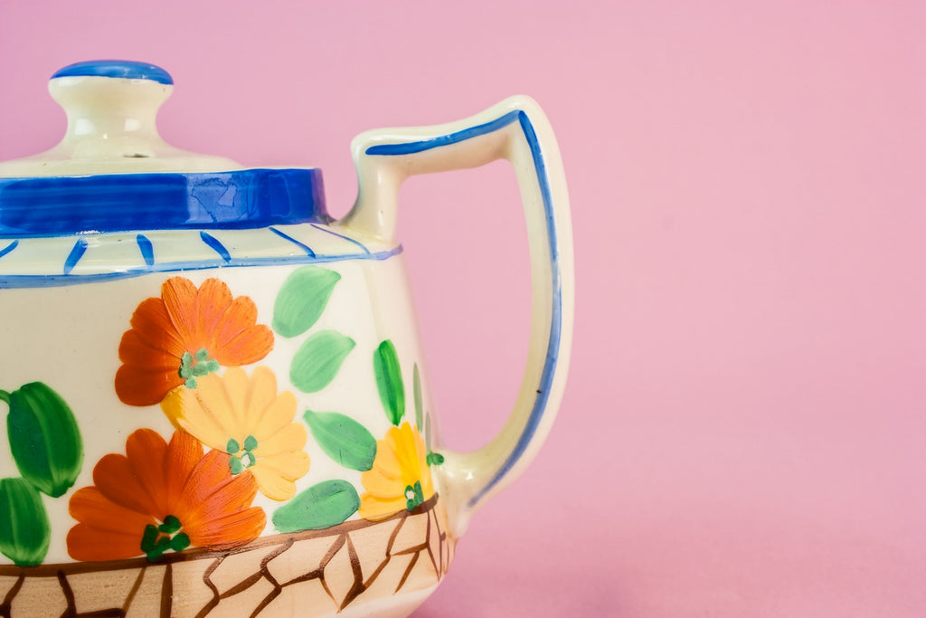 Art Deco colourful teapot