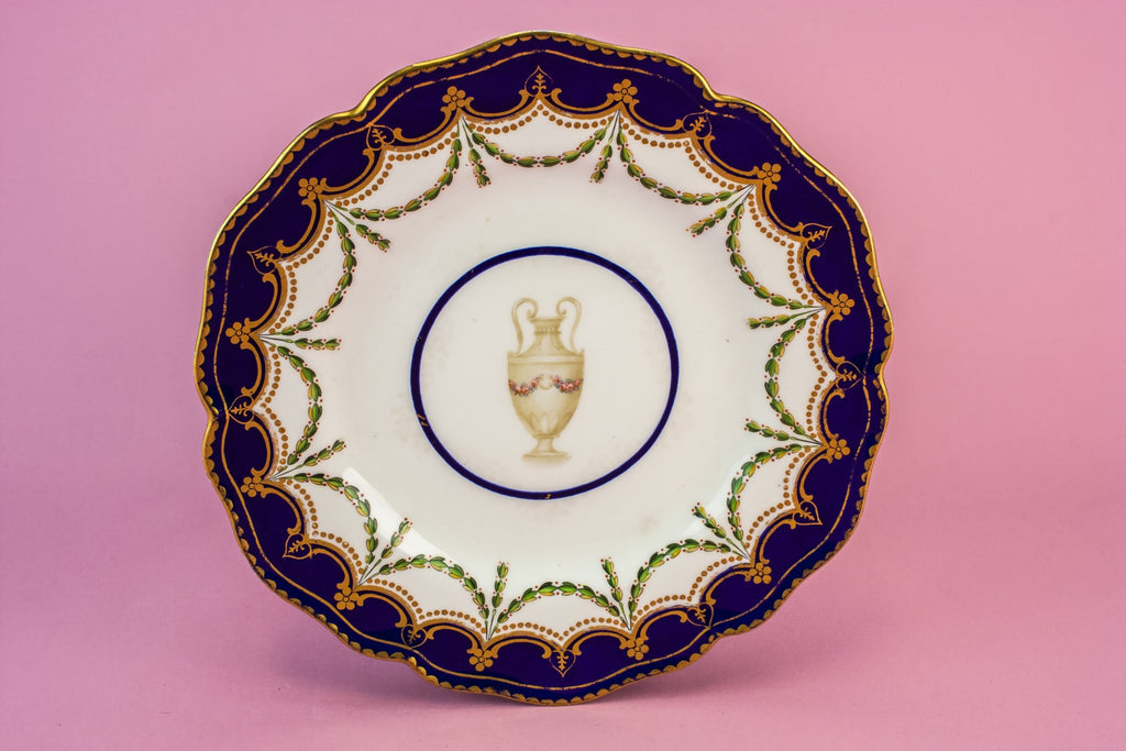 Crown Derby Dessert Plate, English 1903