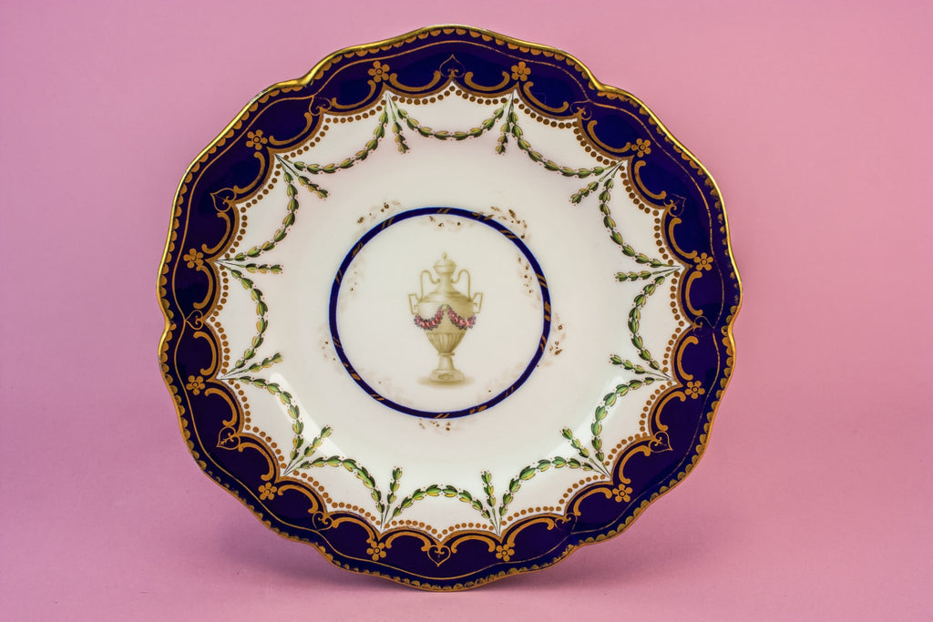 Crown Derby Dessert Plate, English 1903