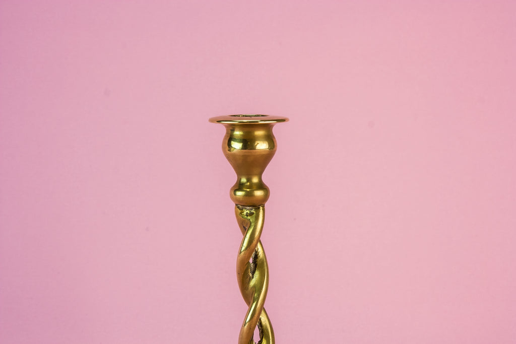 Pair of brass candlesticks
