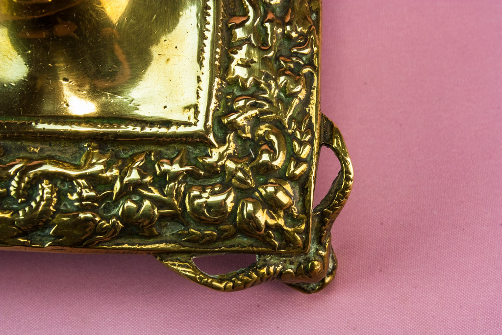 2 brass medium candlesticks