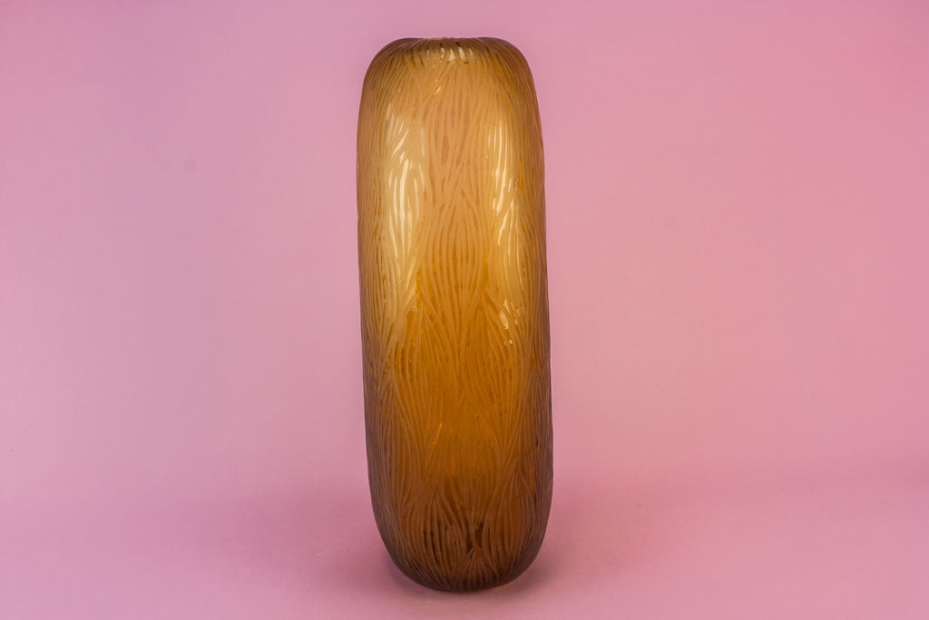 Tall glass vase