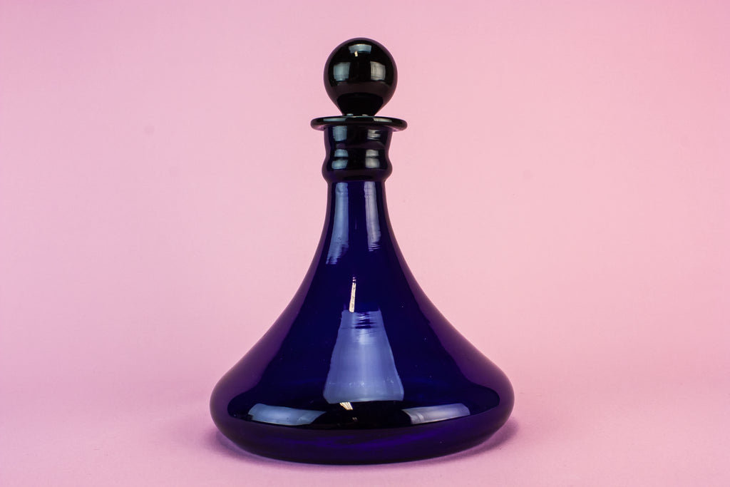 Bristol blue ship decanter