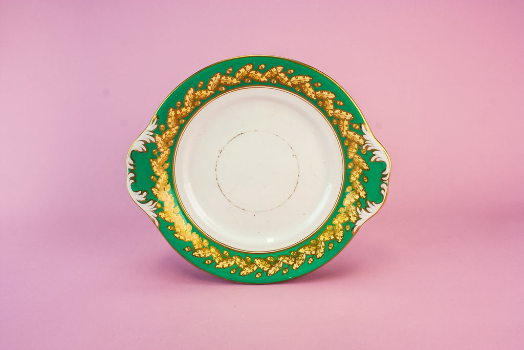 Victorian pottery cake plate