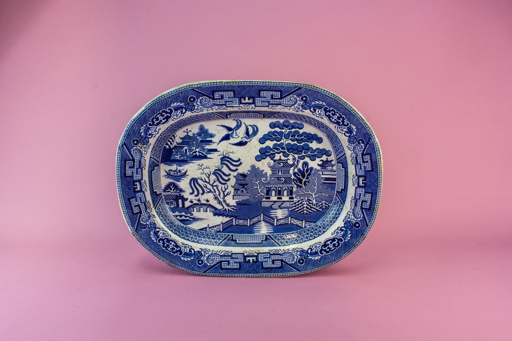 High Victorian pottery platter