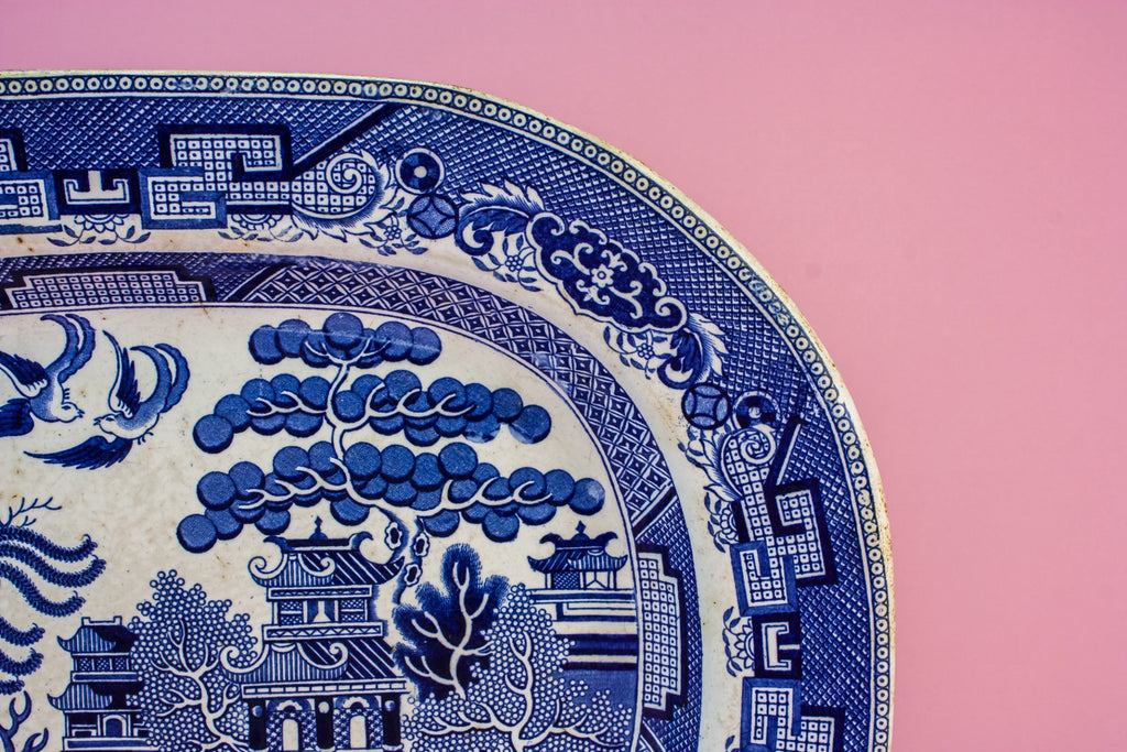 High Victorian pottery platter