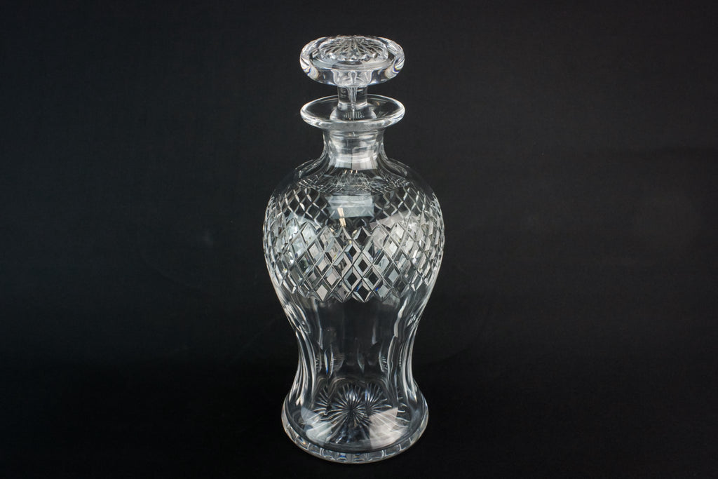 Cut glass baluster decanter