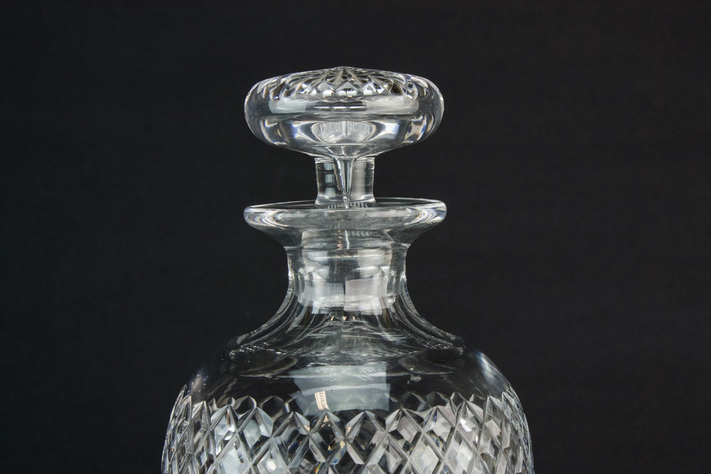 Cut glass baluster decanter