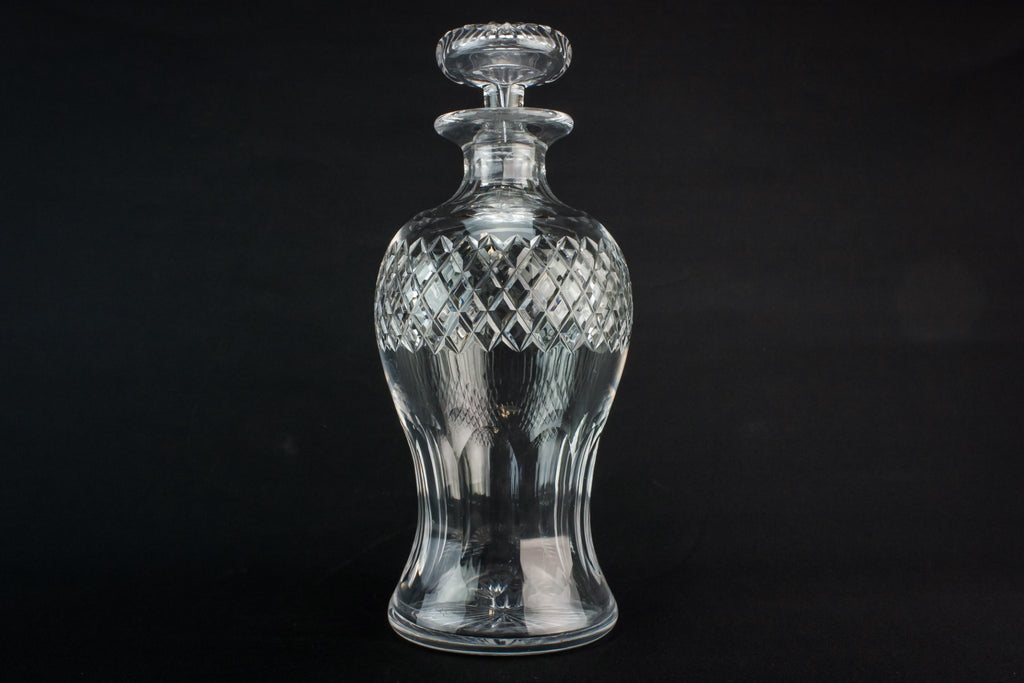Cut glass baluster decanter