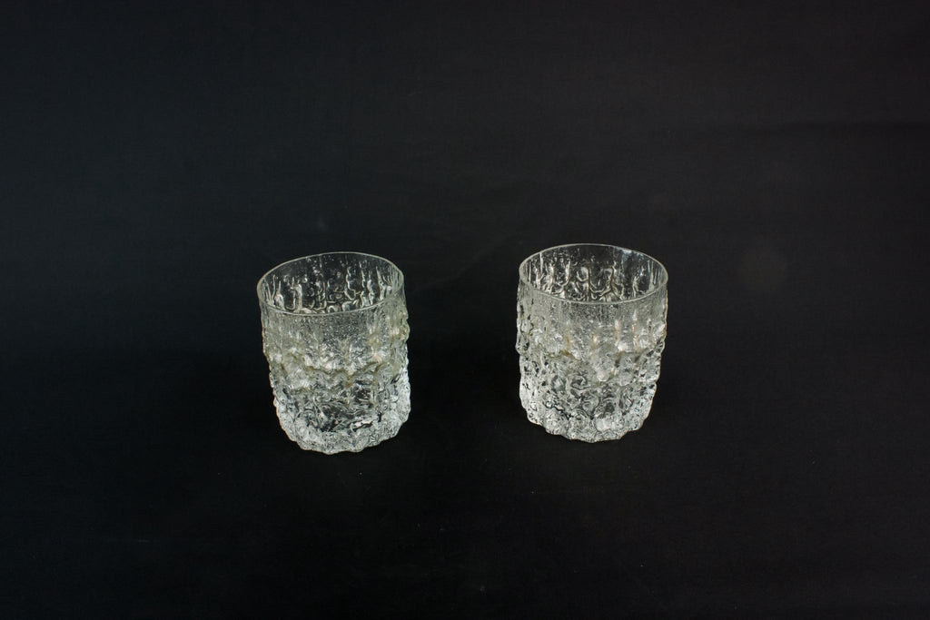 2 Whitefriars whisky glasses