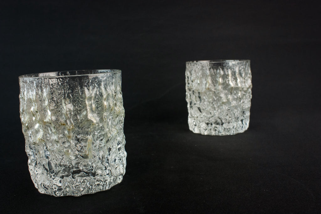 2 Whitefriars whisky glasses