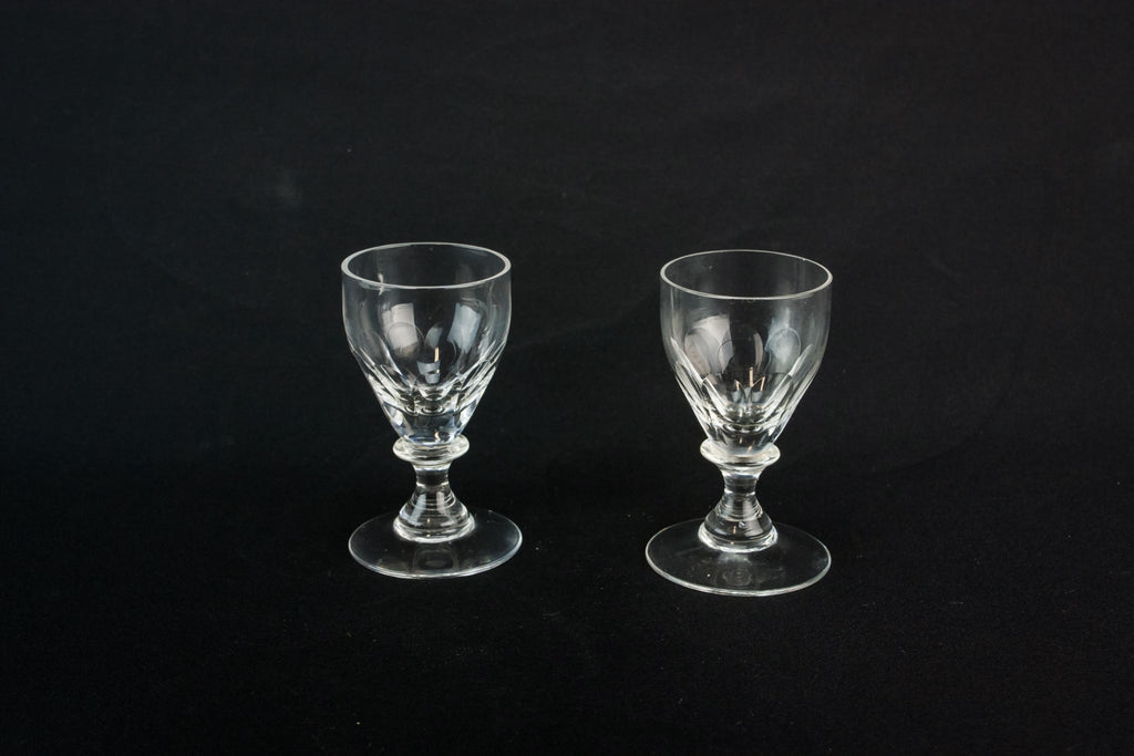 2 stem port glasses
