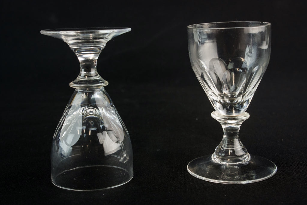 2 stem port glasses