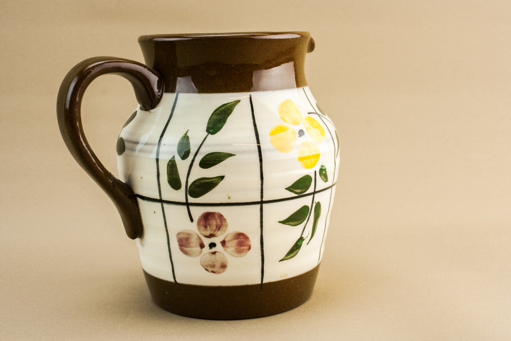 Brown pottery jug