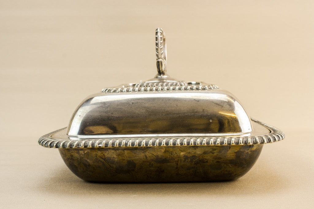 Silver plated serving dish