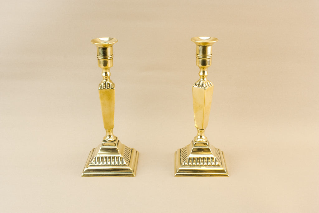 2 brass candlesticks