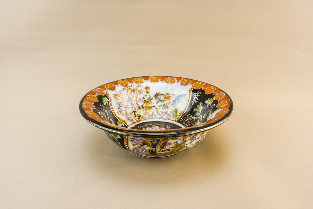 Black porcelain bowl