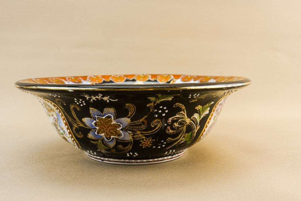 Black porcelain bowl