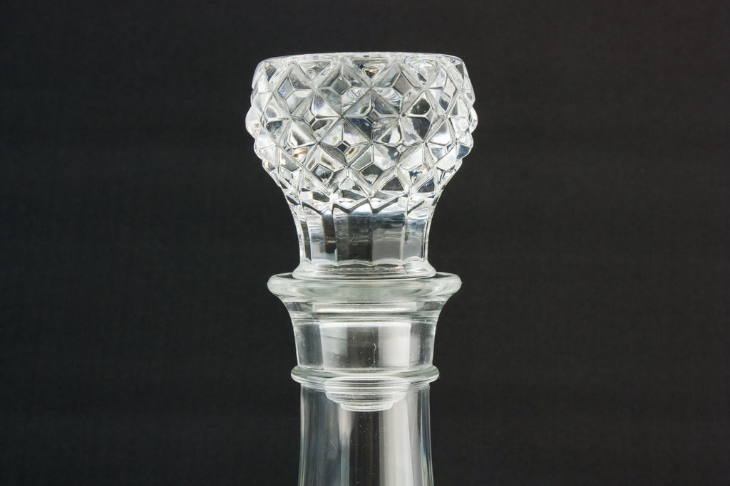 Moulded glass sherry decanter