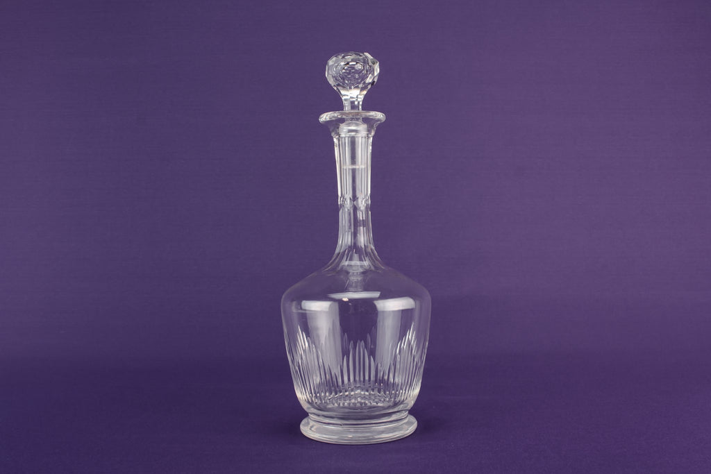 Cut glass elegant decanter