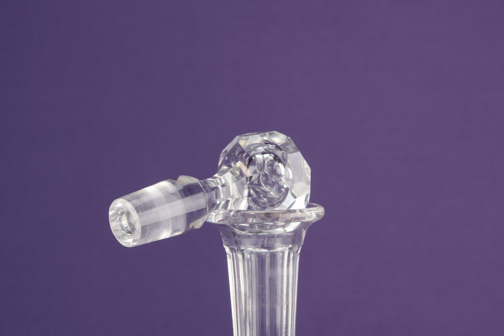 Cut glass elegant decanter