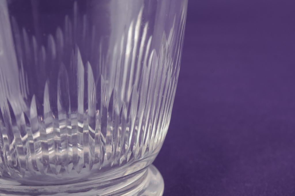 Cut glass elegant decanter