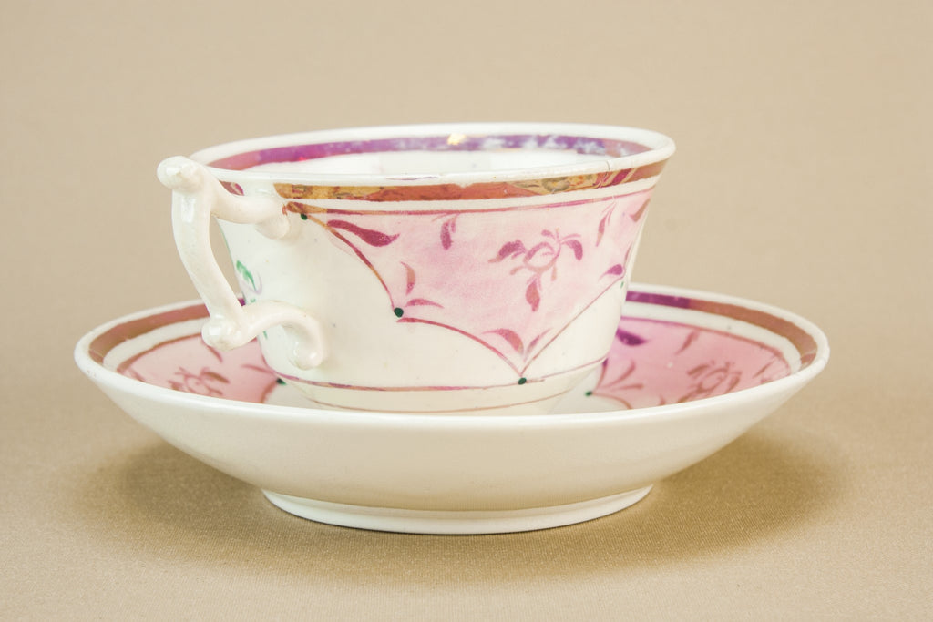 Pink teacup & saucer