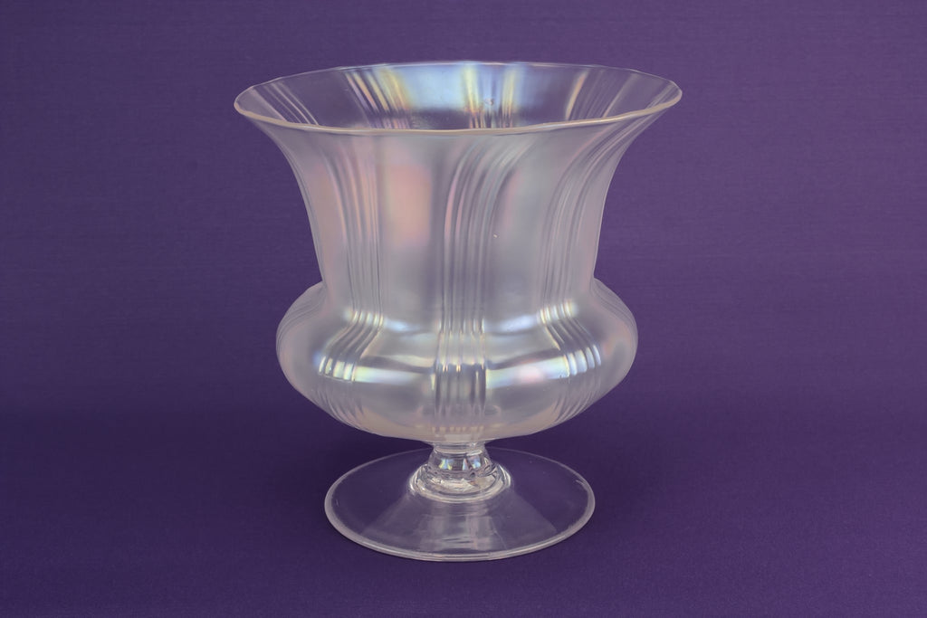 Mother of pearl glass vase