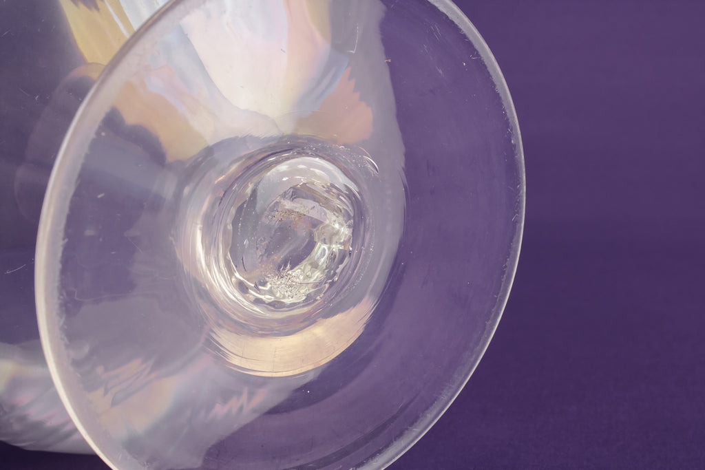 Mother of pearl glass vase