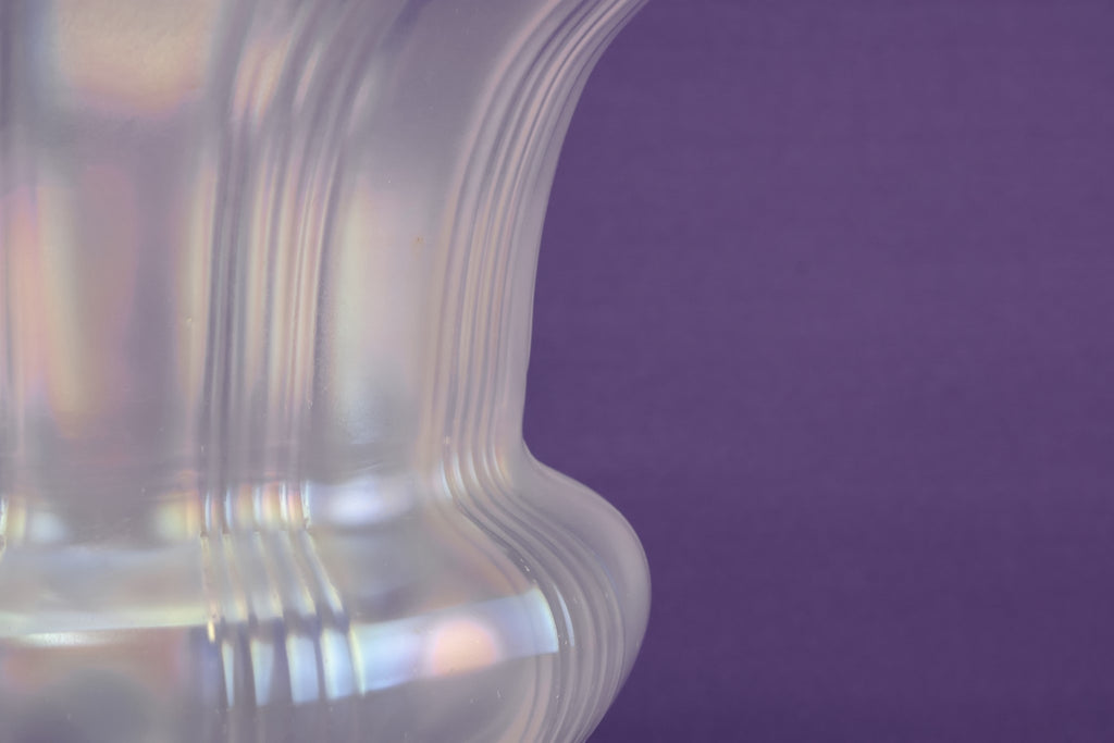 Mother of pearl glass vase