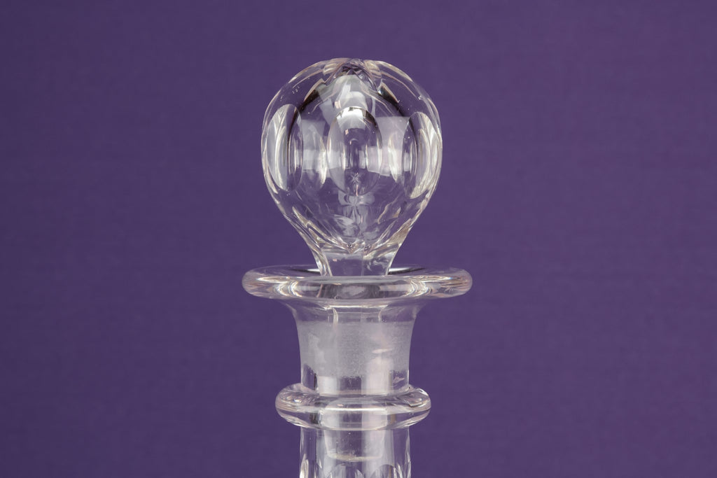 Cut glass decanter