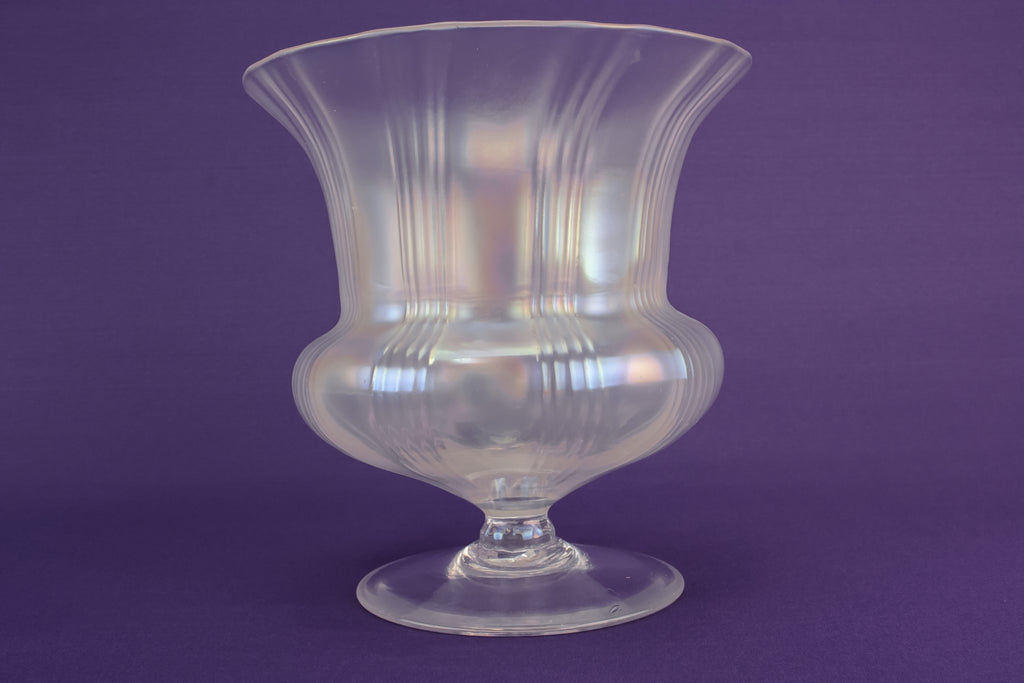 Mother of pearl glass vase