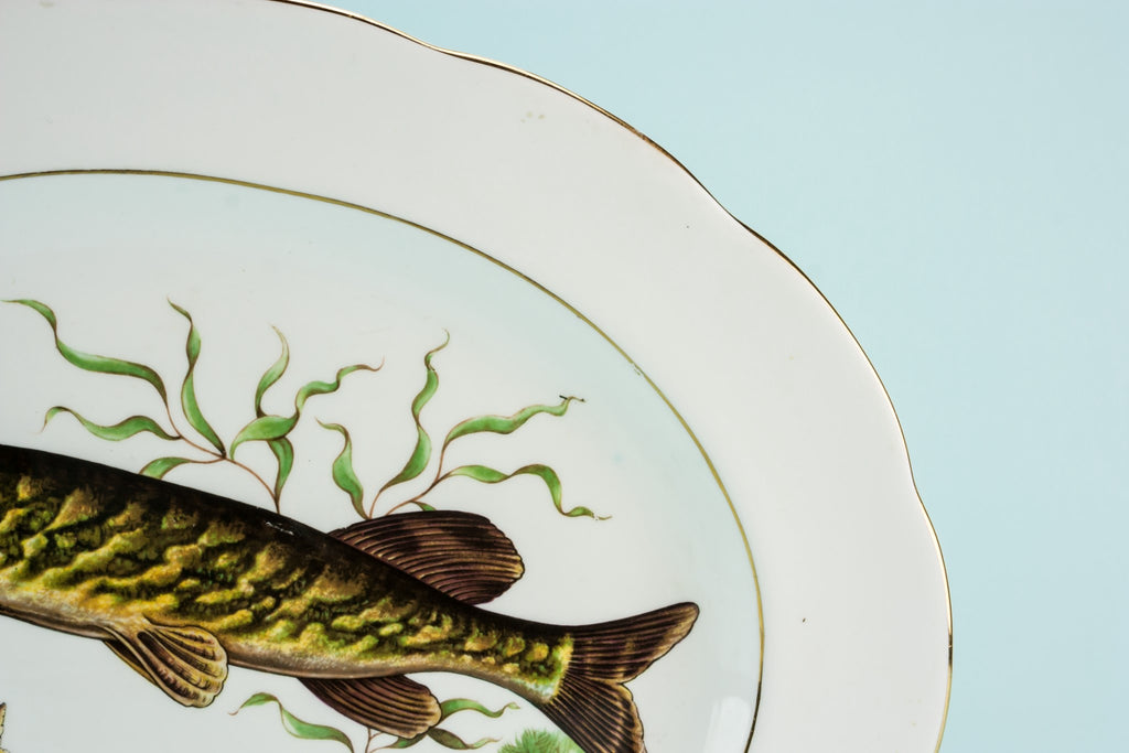 Bone china fish platter