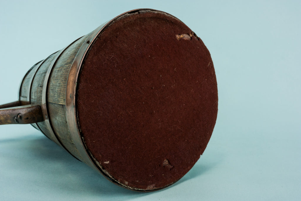 Coopered wooden jar