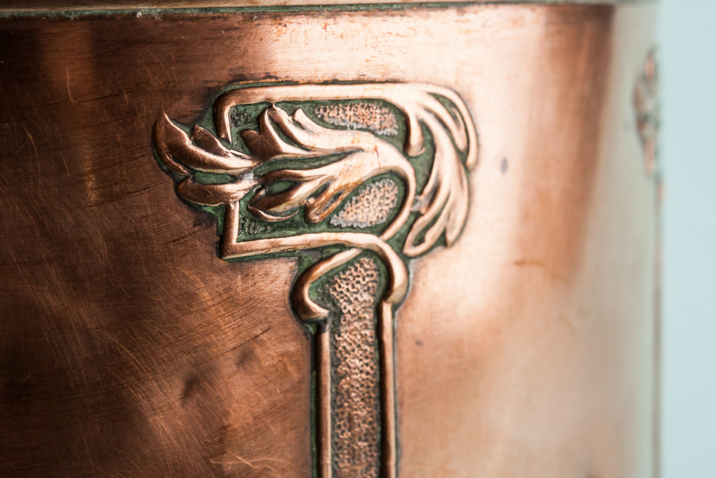 Arts & Crafts copper planter