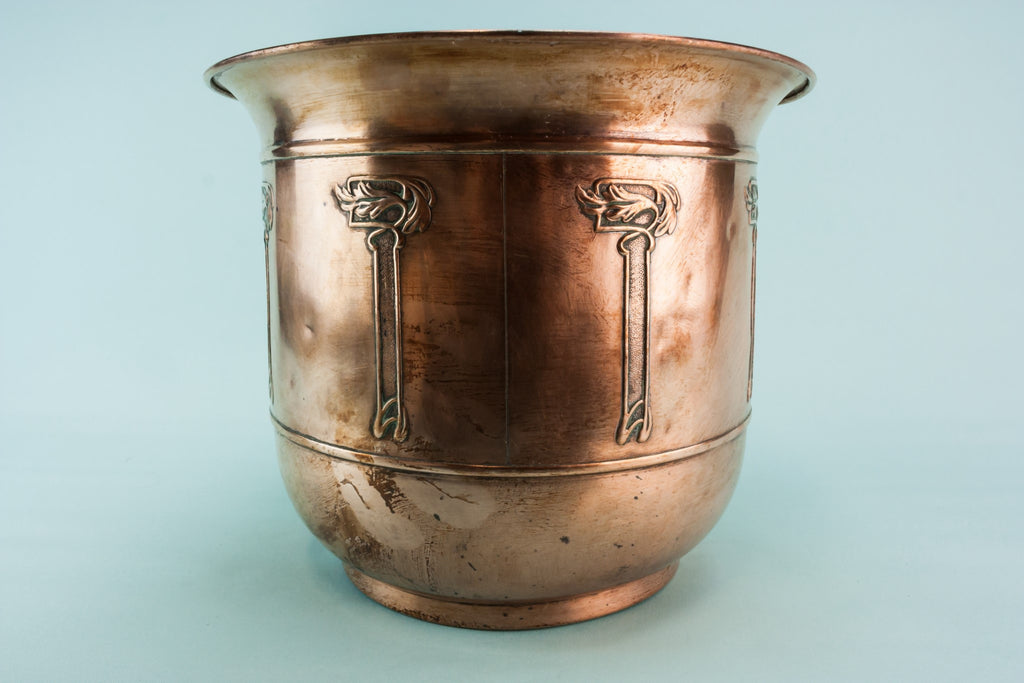 Arts & Crafts copper planter