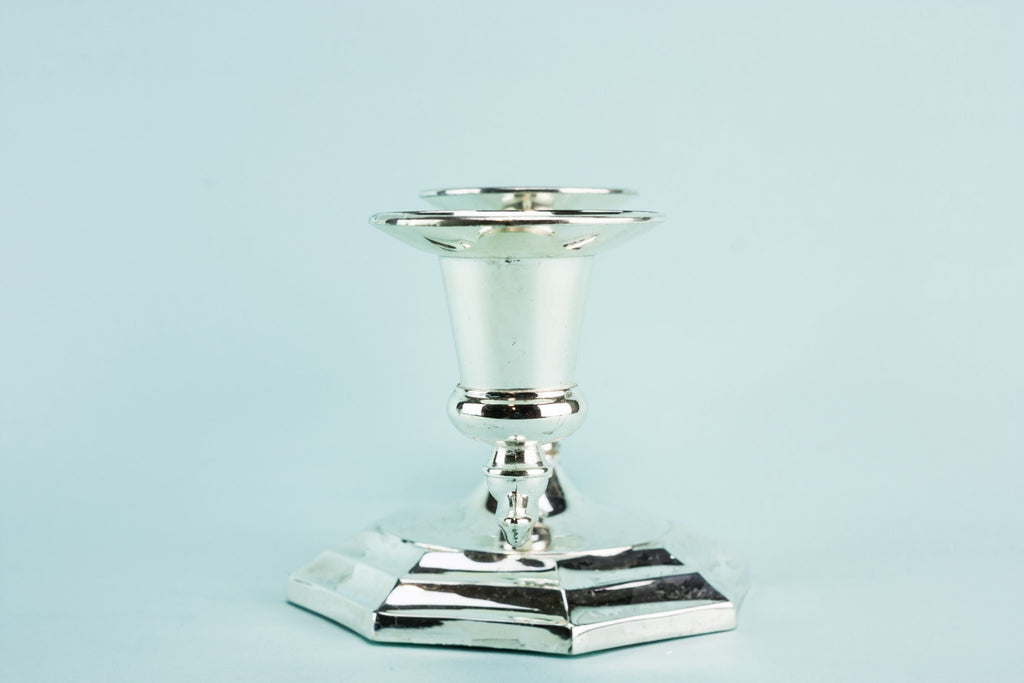 2 metal small candelabras