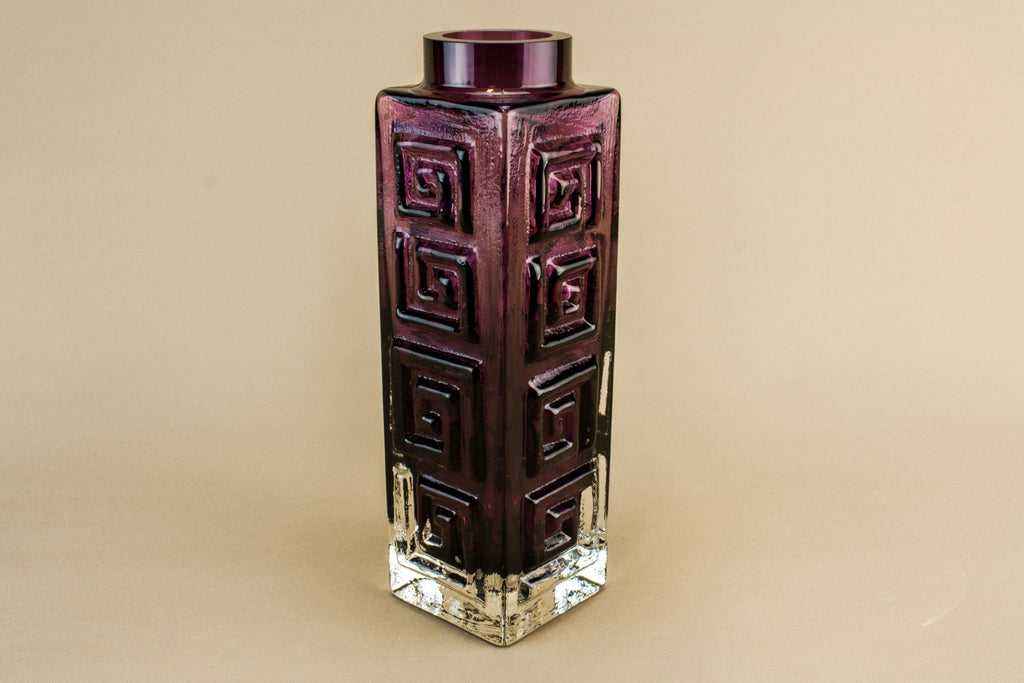 Whitefriars aubergine vase