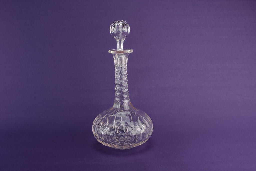 Cut glass port decanter