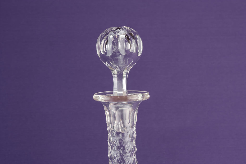 Cut glass port decanter