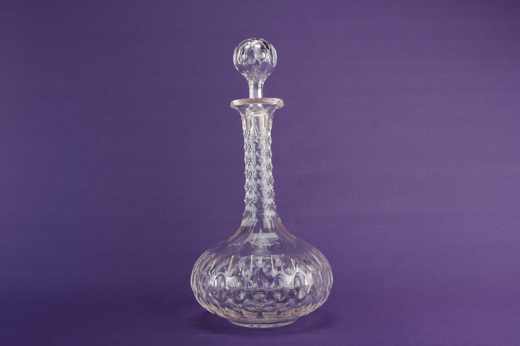 Cut glass port decanter