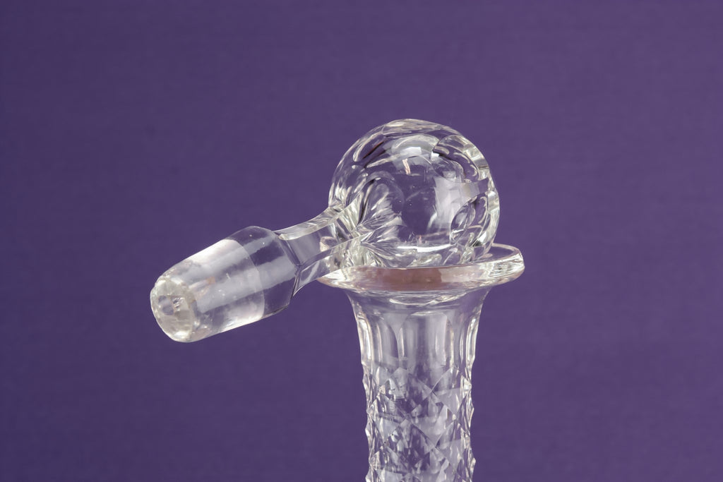 Cut glass port decanter